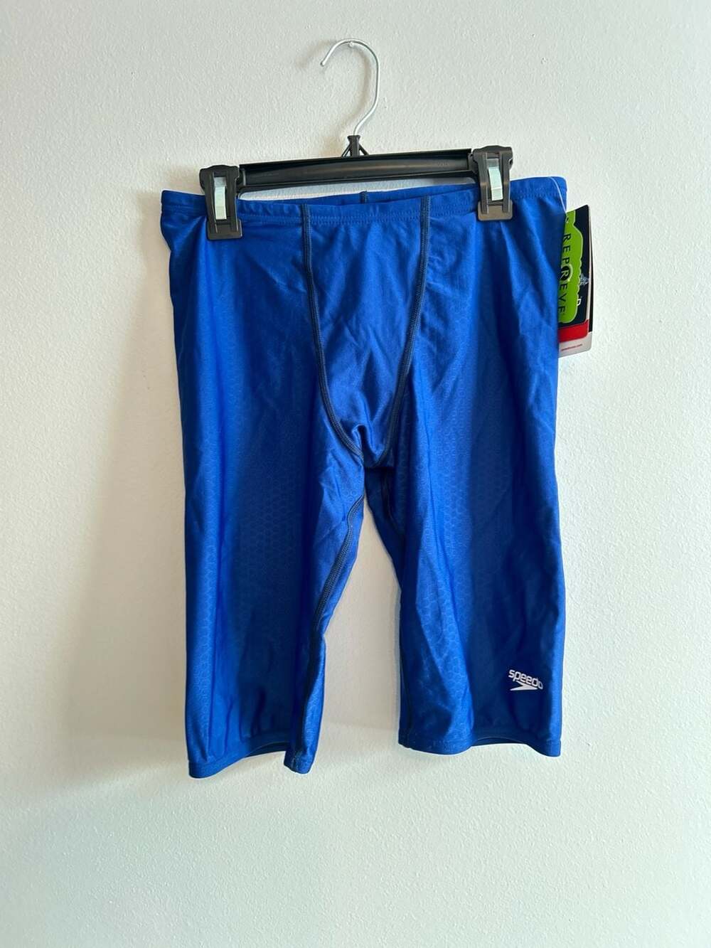 Speedo Men's Peacoat Blue Solid Jammer Swimsuit Size 32